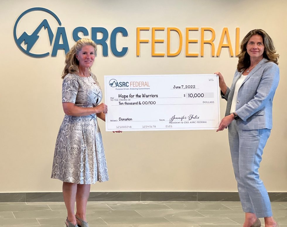 ASRC Federal Employees Give Gratitude Raise HOPE Funds For Warriors 